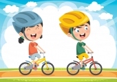 97031139-a-vector-illustration-of-kids-cycling-isolated-on-bright-background